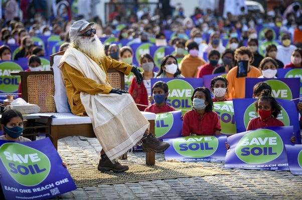 Sadhguru's Save soil campaign